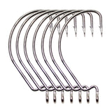 Amlucas 10pcs Carbon Steel Fishing
