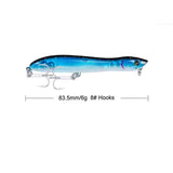 1Pcs/lot Popper Fishing Lure 8.3cm/6g Fishing