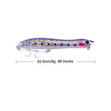 1Pcs/lot Popper Fishing Lure 8.3cm/6g Fishing